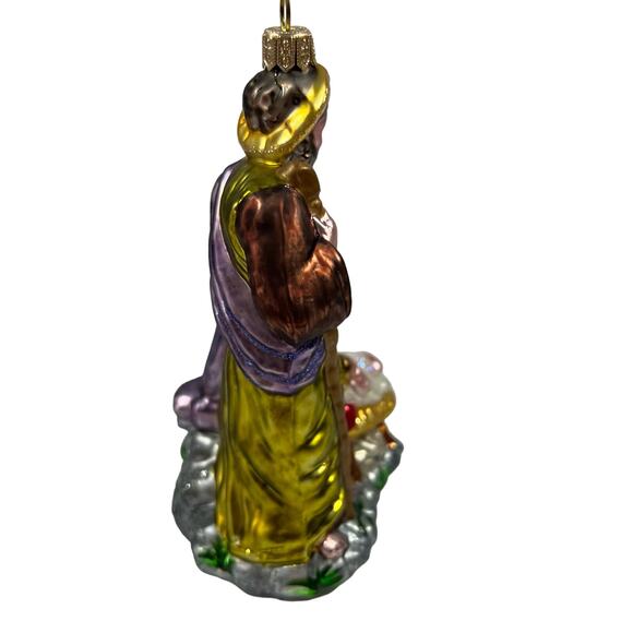 VTG Blown Glass Nativity Mary Joseph Baby Jesus Holy Family 6” - Picture 2 of 8